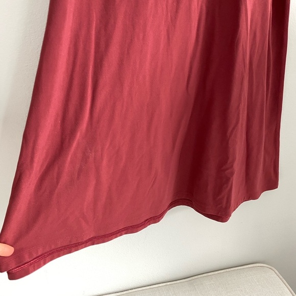 LULULEMON All Aligned A-line Mini Dress Burned Red Chianti 4 - Picture 6 of 9